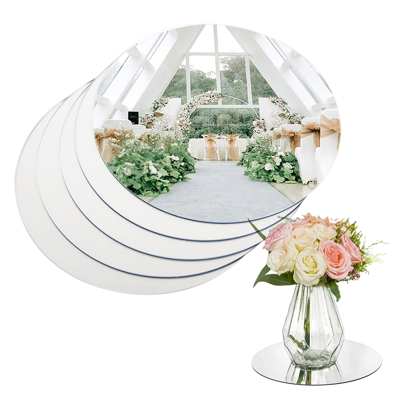 Conference Table Round - Nampan kaca bulat 20cm, baki latar