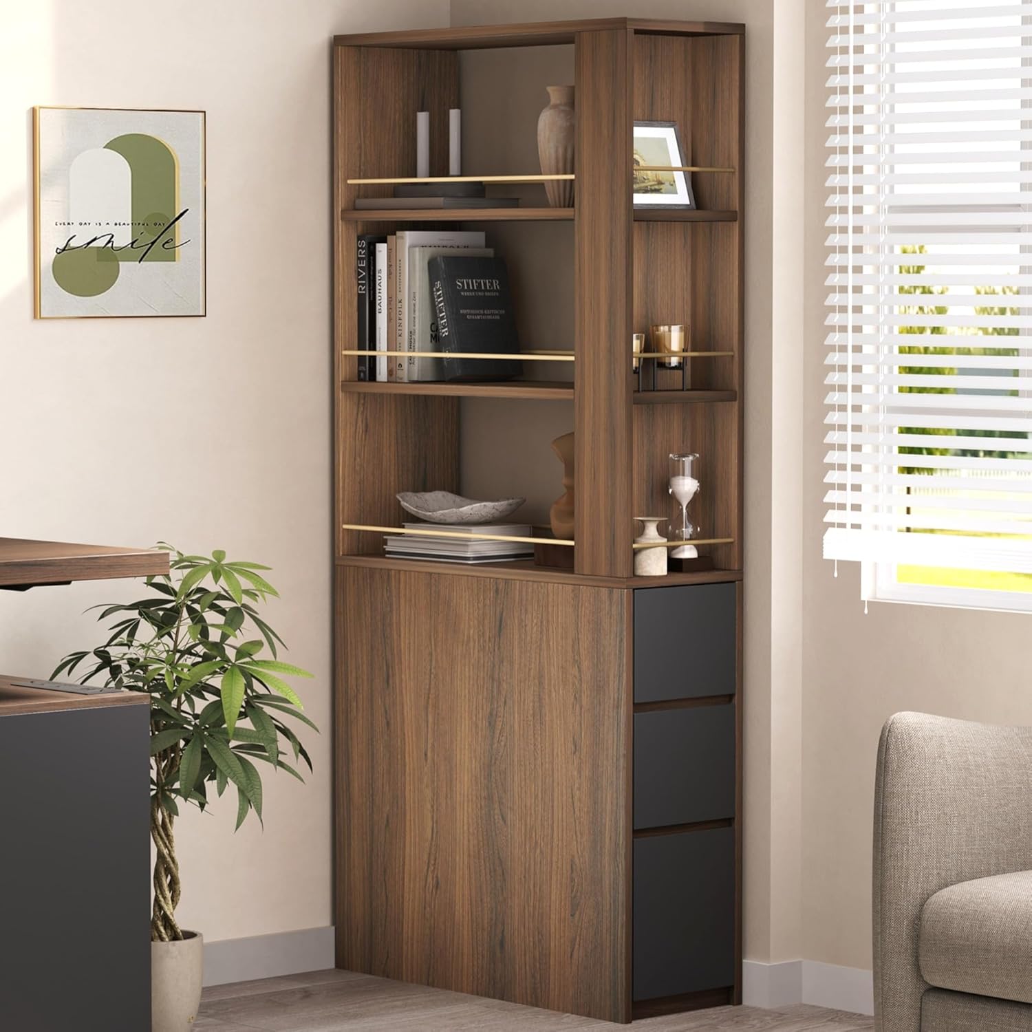 Office Furniture For Small Spaces - Rak Buku Sudut 71