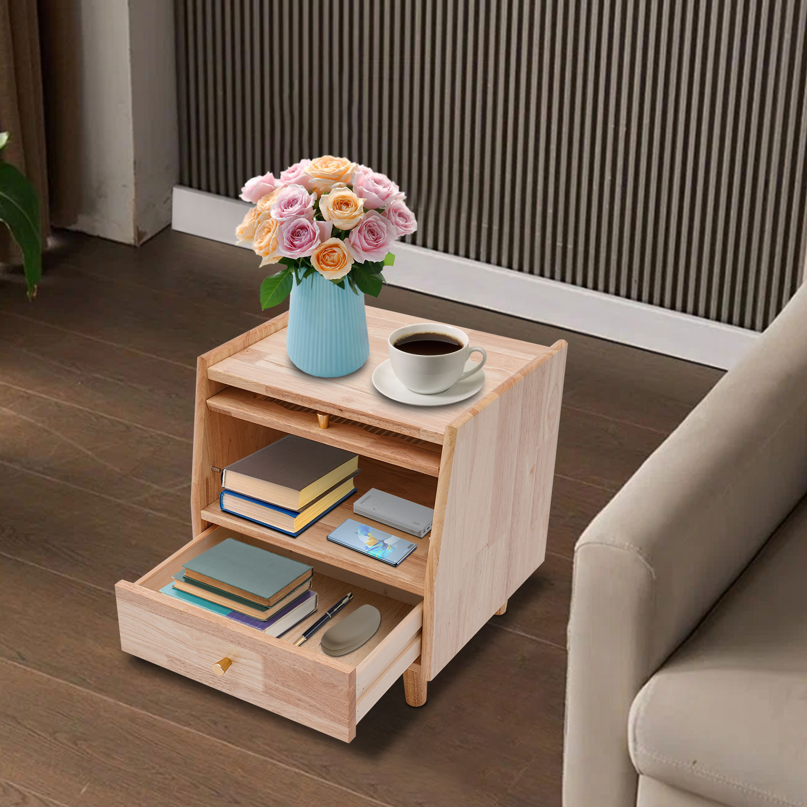 Office Furniture For Small Spaces - Lemari Penyimpanan 2 Tingkat di Samping