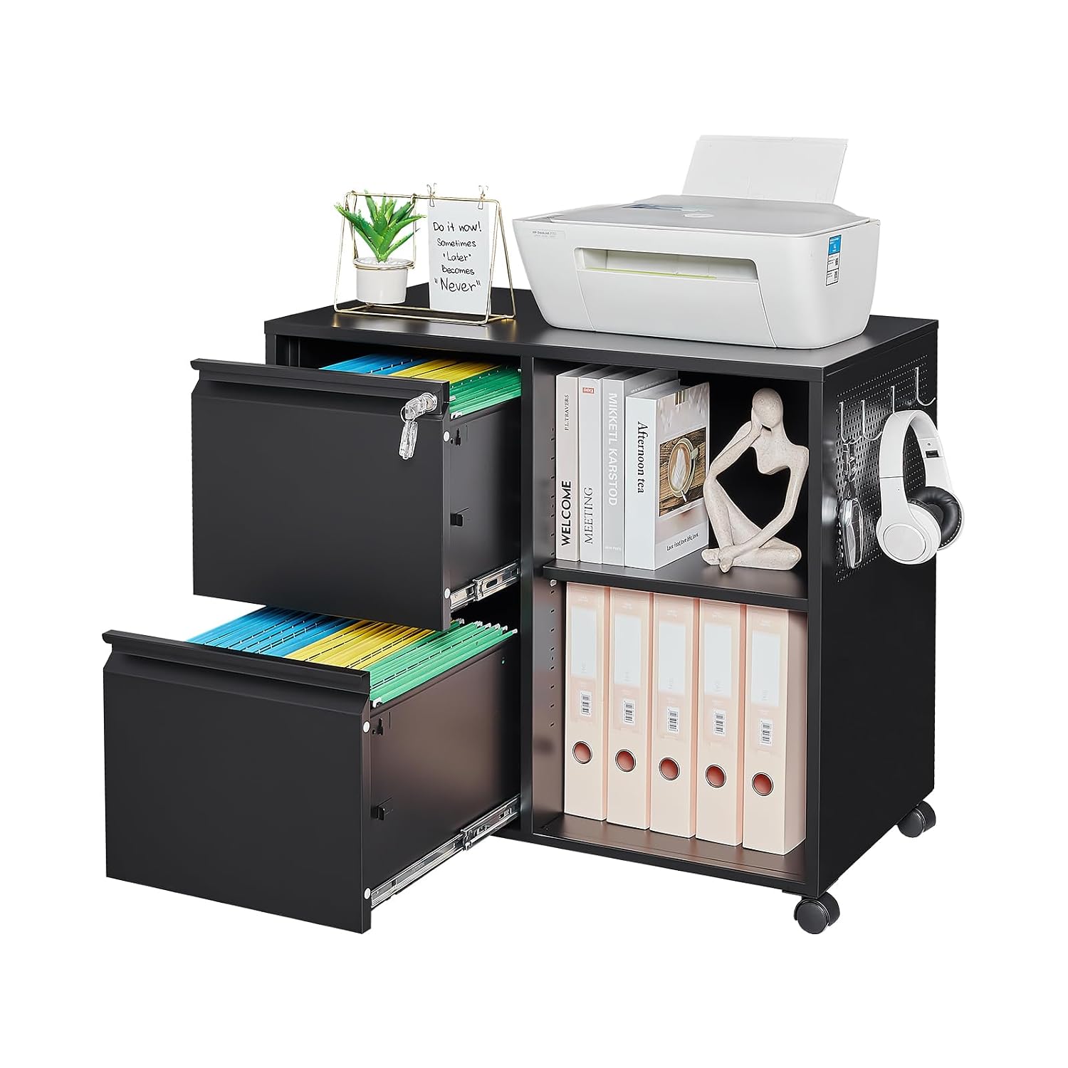 File Cabinet Lateral - Lemari Arsip Logam 2 Laci dengan