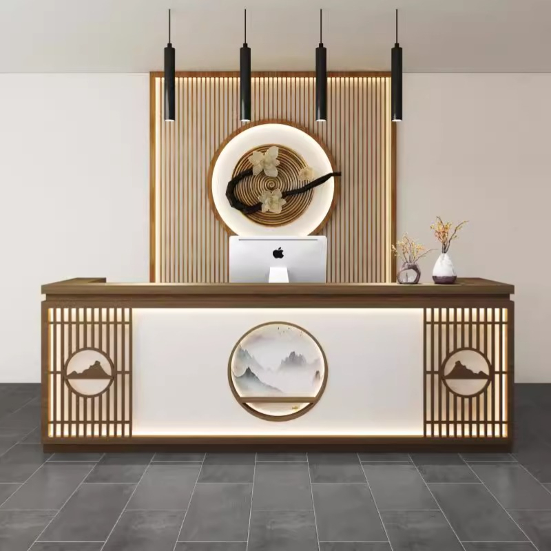 Office Furniture Usa - Meja Resepsionis Klasik Sederhana Gaya Senior