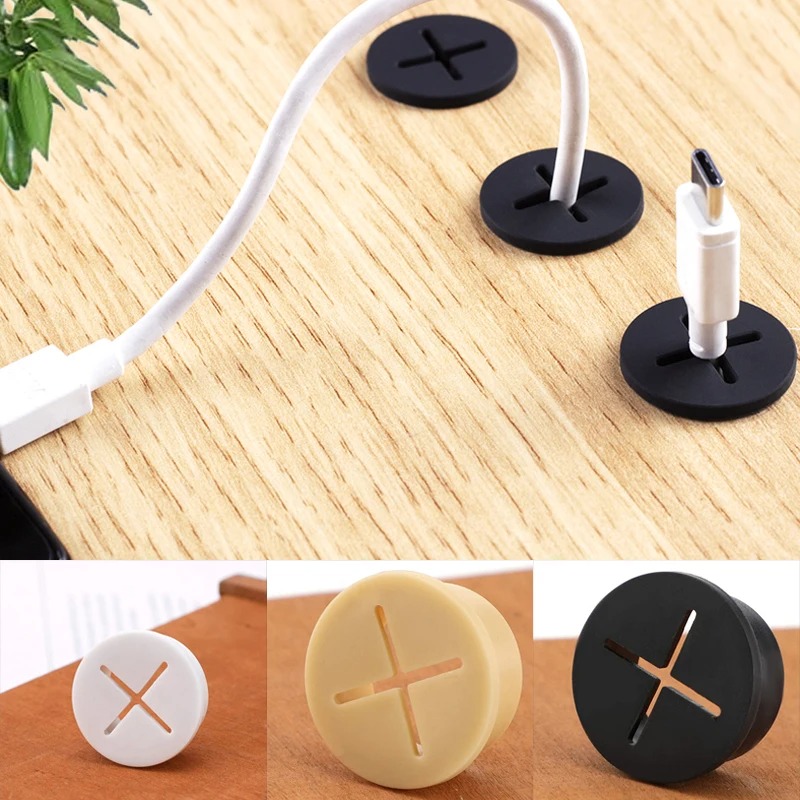 Office Furniture And Desks - 5 Buah Penutup Lubang Kabel Bulat