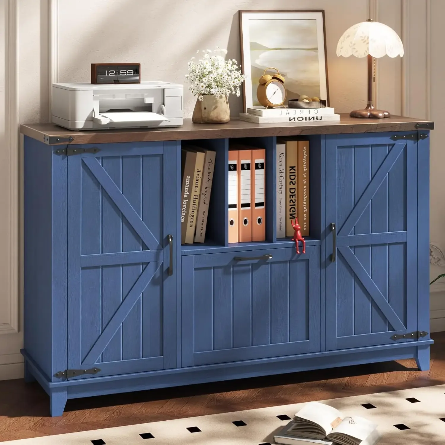 File Cabinet Lateral - Lemari Arsip Lateral Rak Penyimpanan Gaya