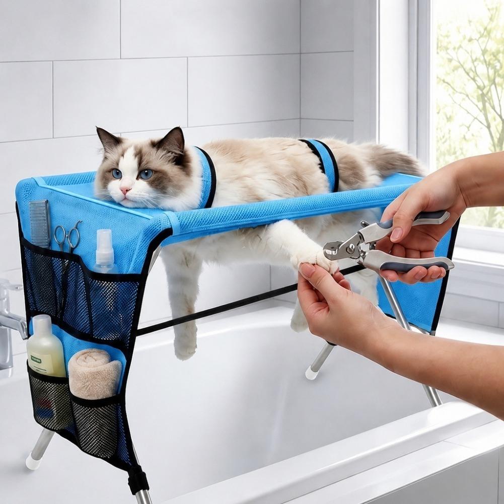 Under Desk Hammock - Hammock Perawatan Hewan Peliharaan Lipat Cepat