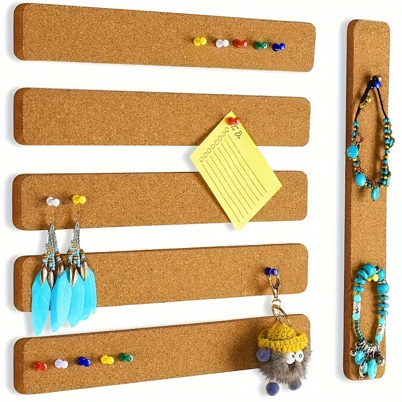 Bulletin Board Cork - Strip papan gabus panjang, kain tebal