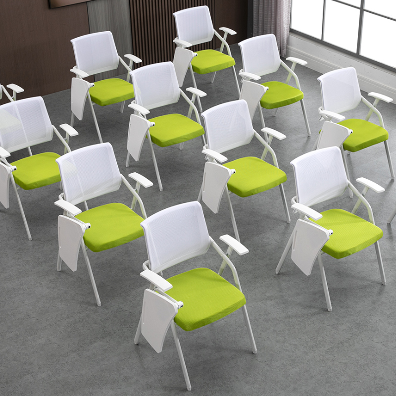 Office Furniture Suppliers - Kursi Pelatihan Lipat dengan Papan Meja,
