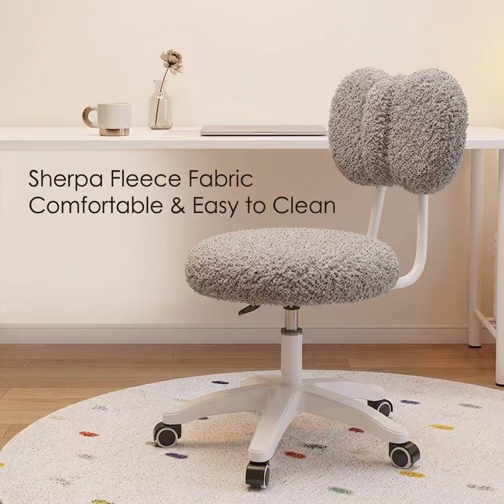 Kursi Kantor Putar Boucle Lucu - Office Furniture And Desks ulasan dan harga