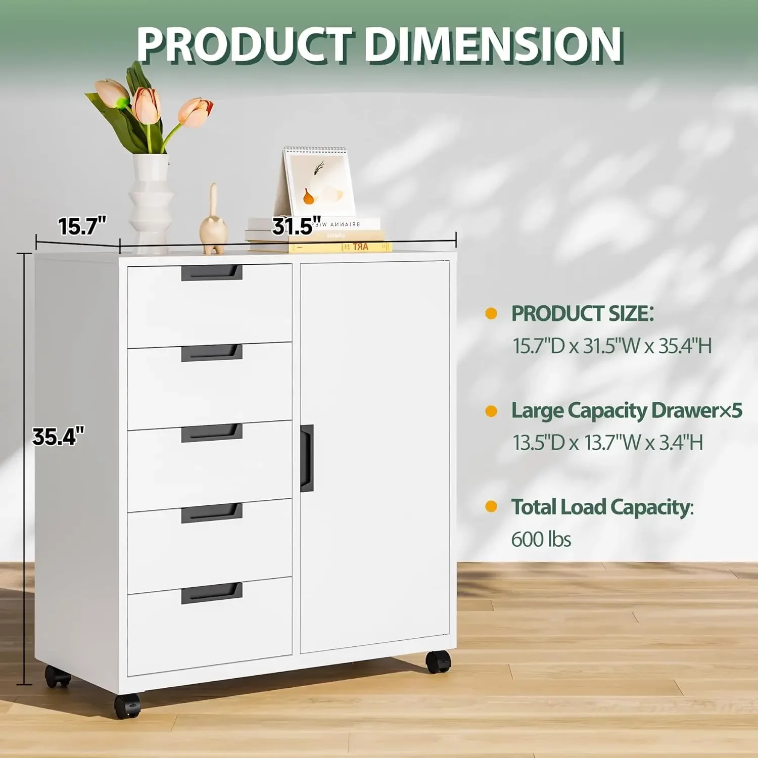 Lemari Penyimpanan 5 Laci deng - File Cabinet Lateral ulasan dan harga