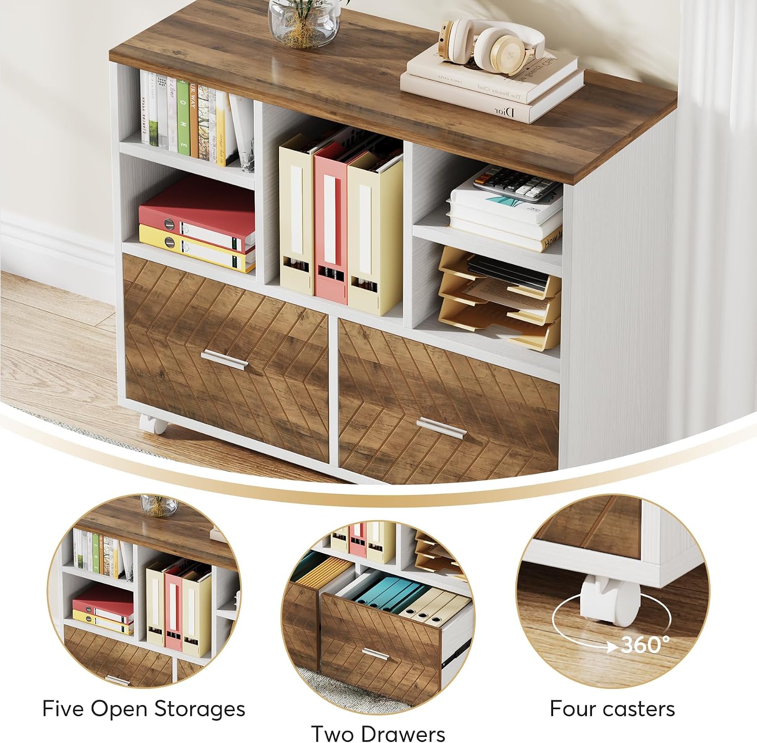 Lemari Arsip Kayu 2 Laci, Lema - File Cabinet Lateral ulasan dan harga