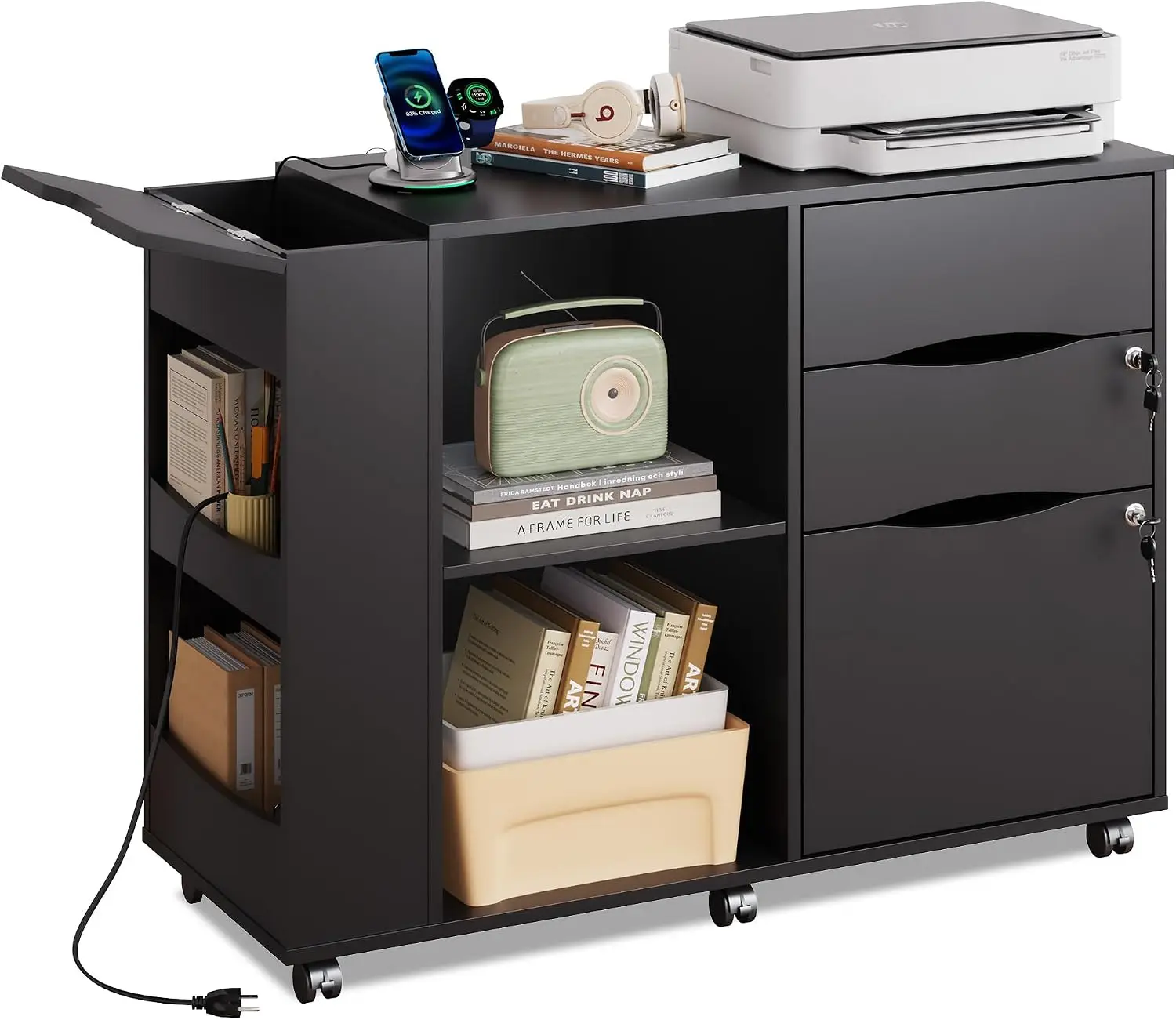 Lemari Arsip dengan Kunci, Mej - File Cabinet Lateral ulasan dan harga