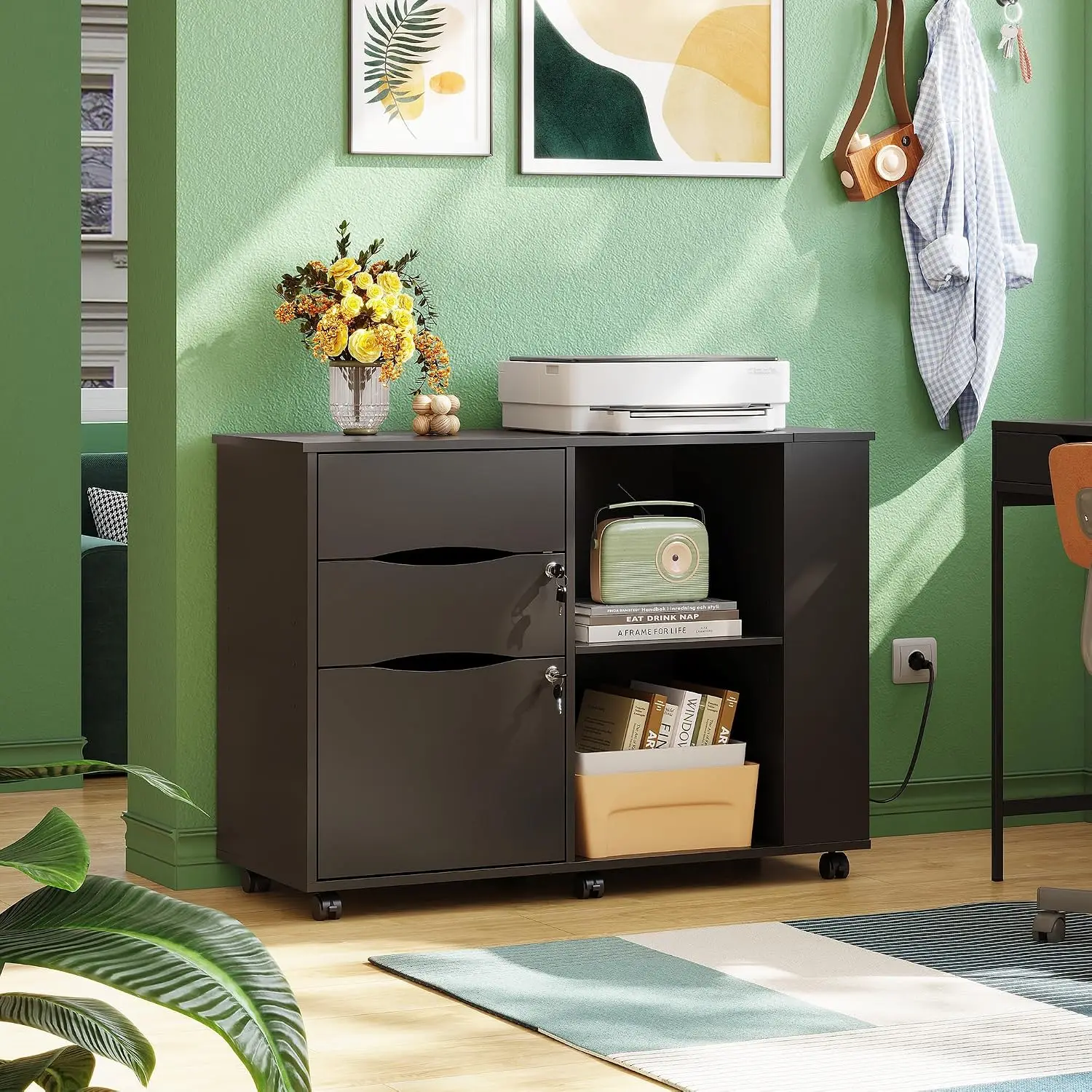 Lemari Arsip dengan Kunci, Mej - File Cabinet Lateral ulasan dan harga