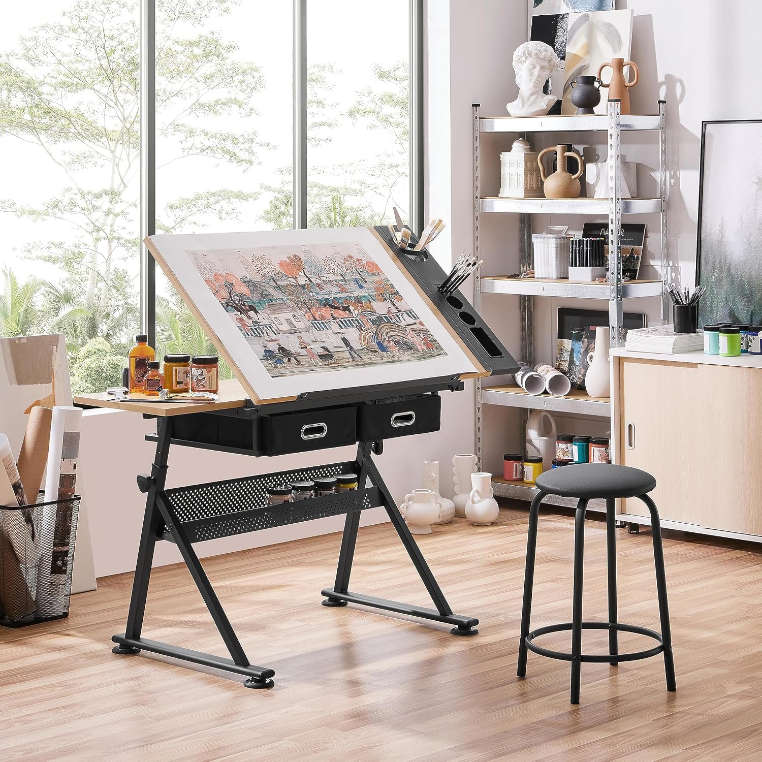 Meja Gambar yang Dapat Disesua - Office Furniture And Desks ulasan dan harga