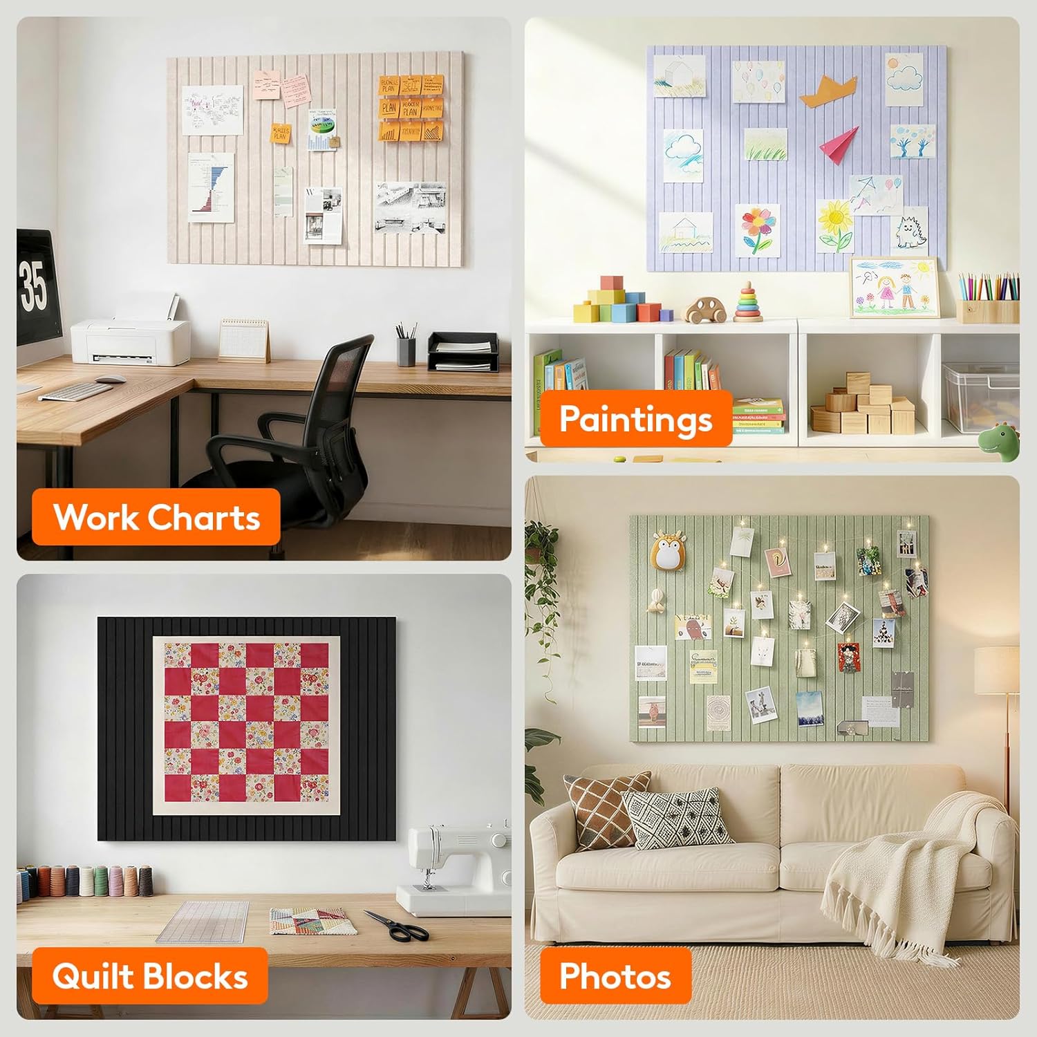 SW 6 PCS Papan Dinding Felt, P - Bulletin Board Cork ulasan dan harga