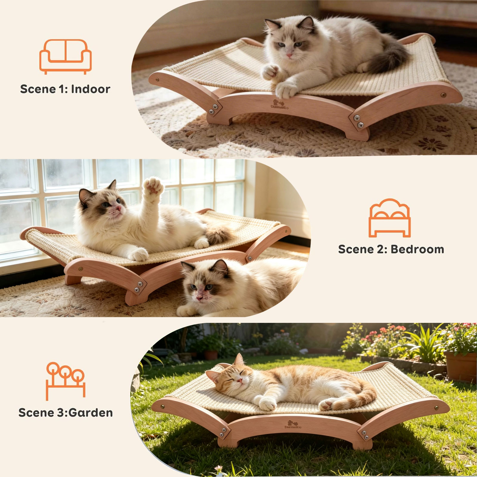 Tempat Tidur Penggaruk Kucing  - Under Desk Hammock ulasan dan harga
