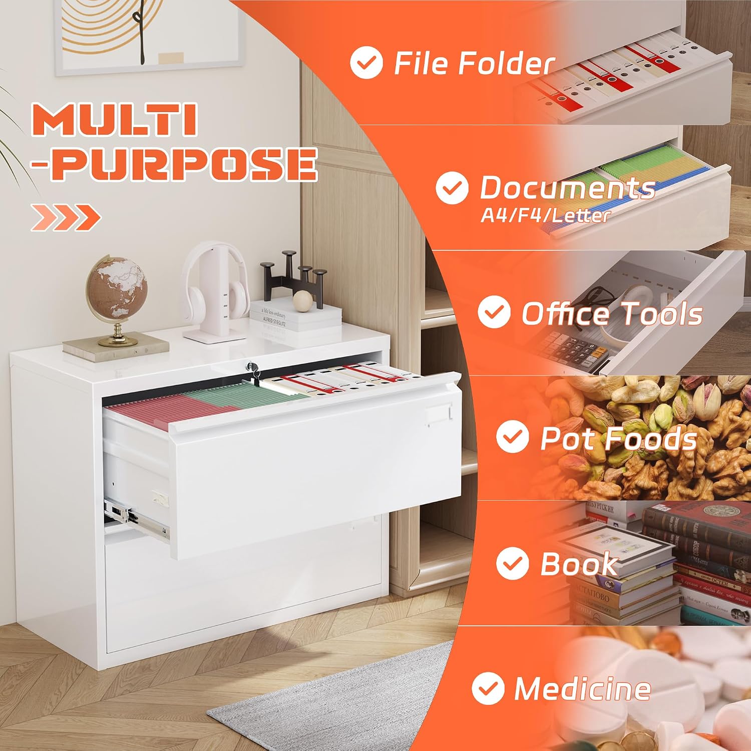 Lemari Arsip Lateral 2 Laci Be - File Cabinet Lateral ulasan dan harga