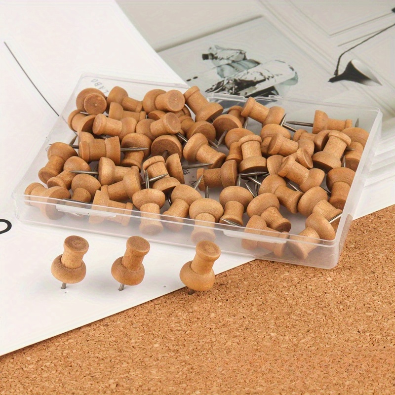Paku Dorong Kayu Dekoratif - I - Bulletin Board Cork ulasan dan harga