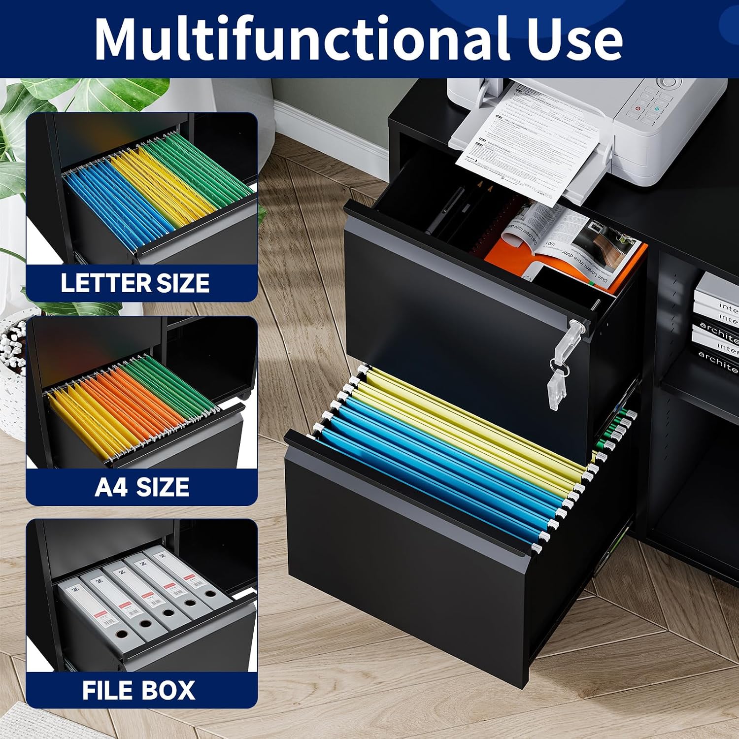 Lemari Arsip Logam 2 Laci deng - File Cabinet Lateral ulasan dan harga