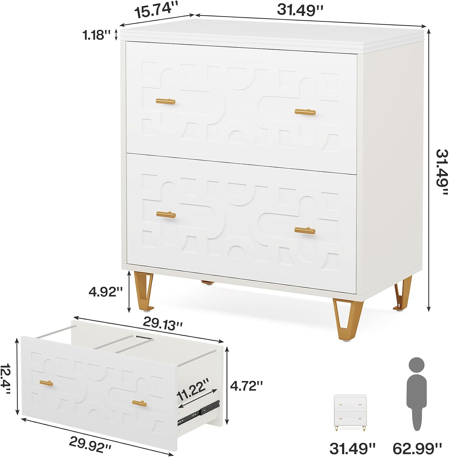 Lemari Arsip Lateral 2 Laci, P - File Cabinet Lateral ulasan dan harga
