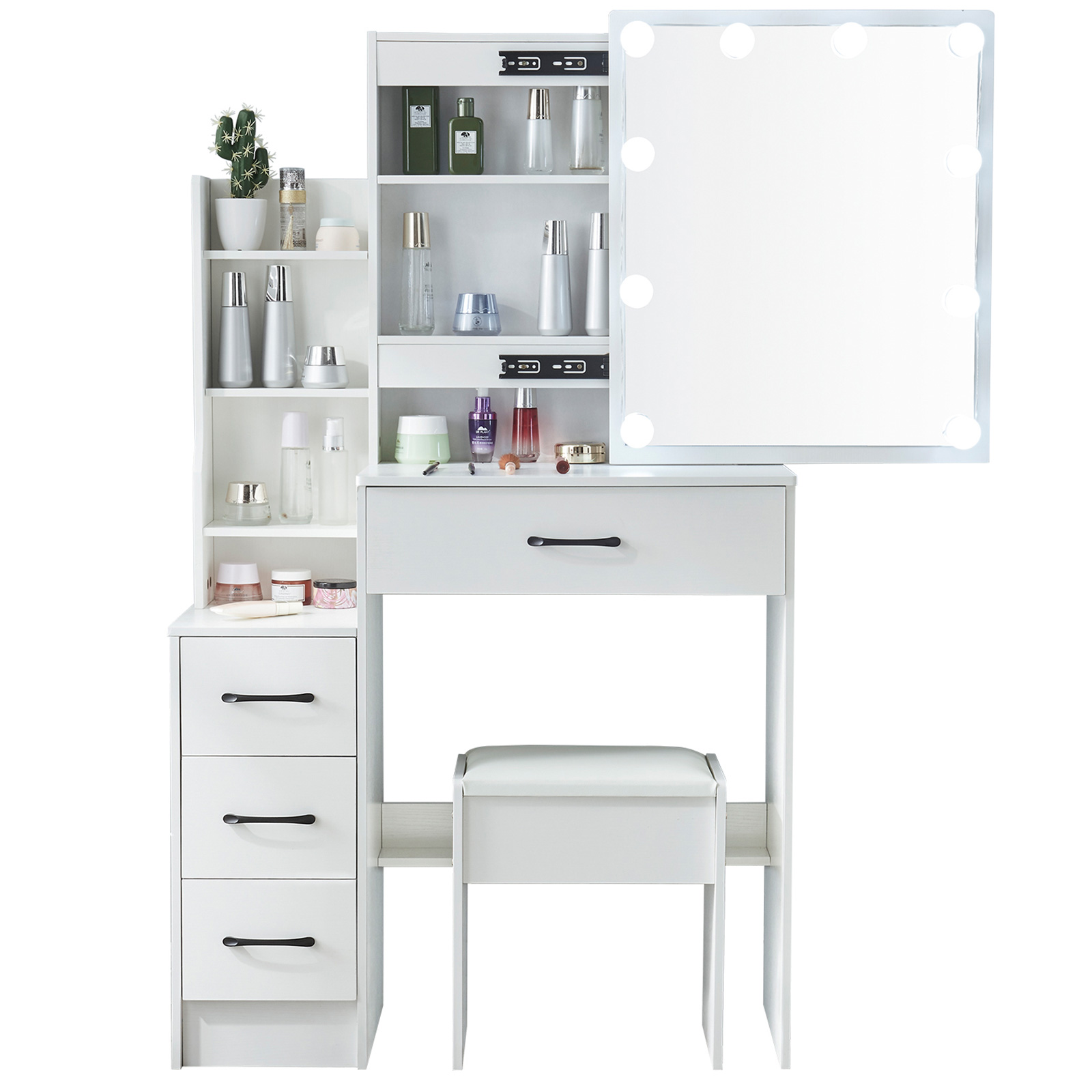 Set Meja Rias LED dengan Cermi - Office Furniture Okc ulasan dan harga