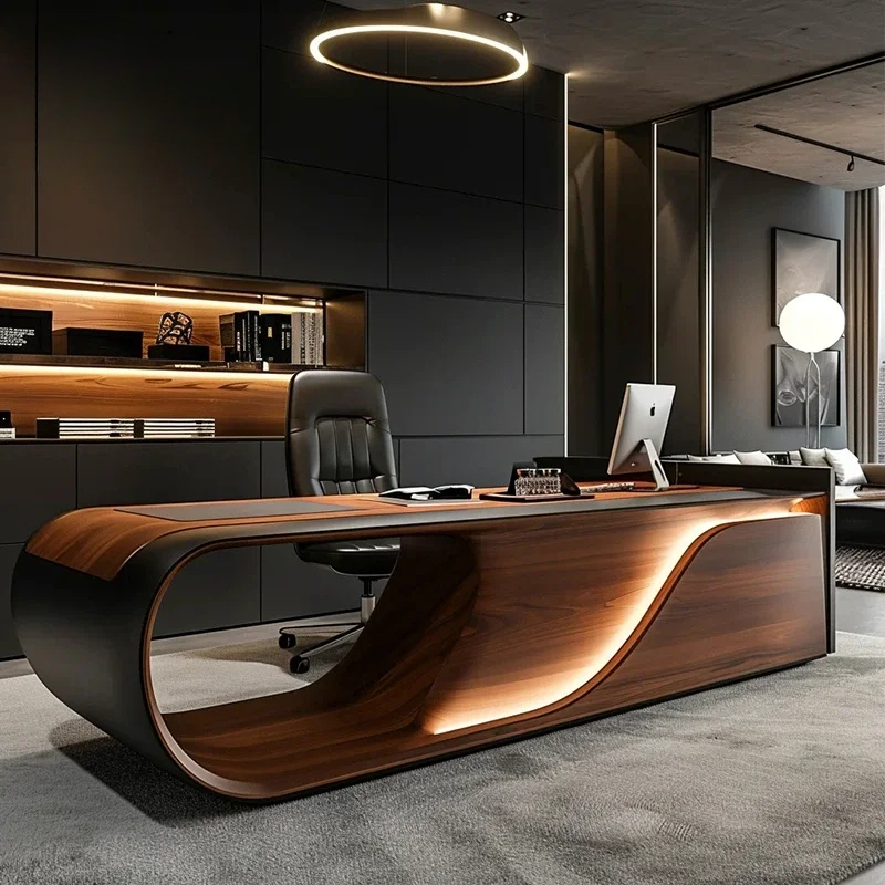 Meja Eksekutif Mewah Bergaya C - Office Furniture For Small Spaces ulasan dan harga