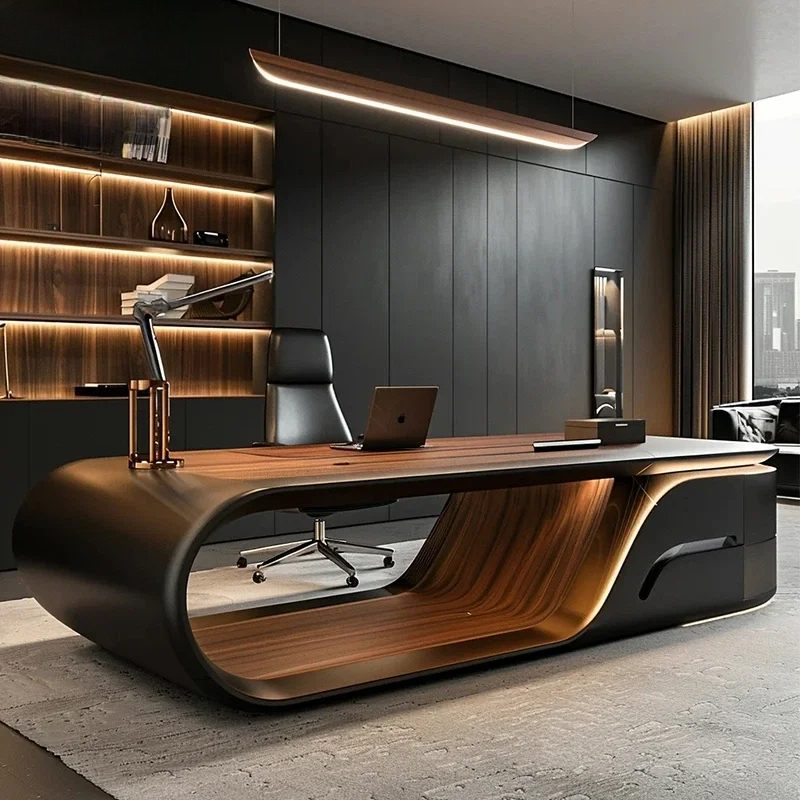 Meja Eksekutif Mewah Bergaya C - Office Furniture For Small Spaces ulasan dan harga