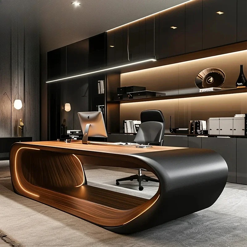 Meja Eksekutif Mewah Bergaya C - Office Furniture For Small Spaces ulasan dan harga