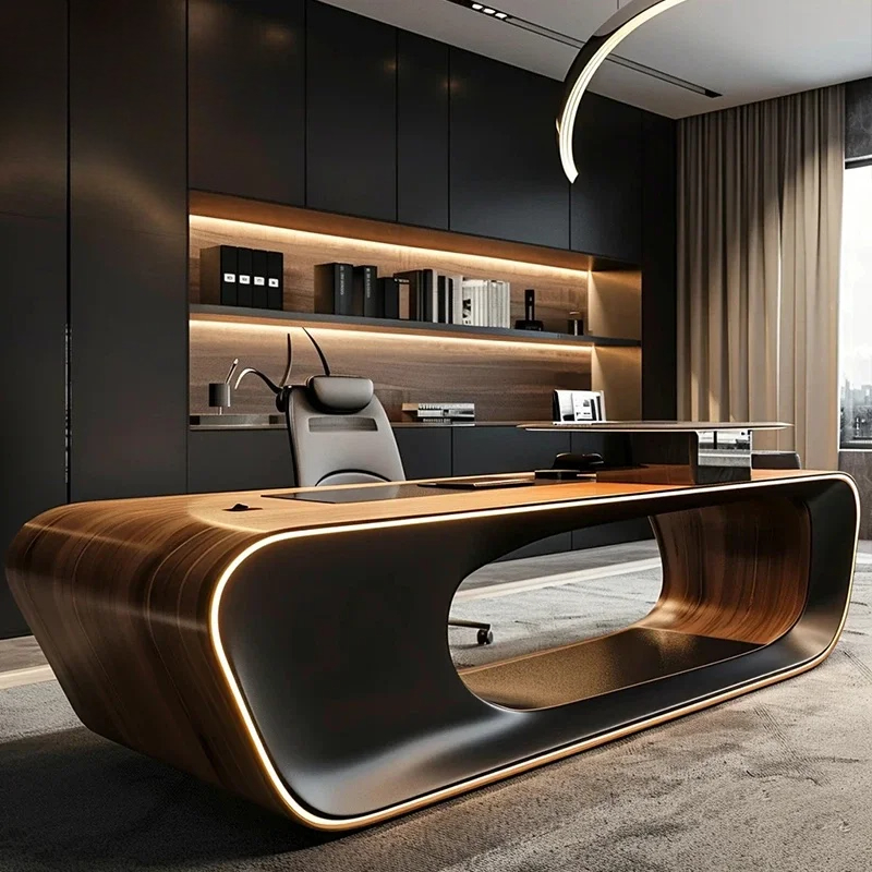 Meja Eksekutif Mewah Bergaya C - Office Furniture For Small Spaces ulasan dan harga