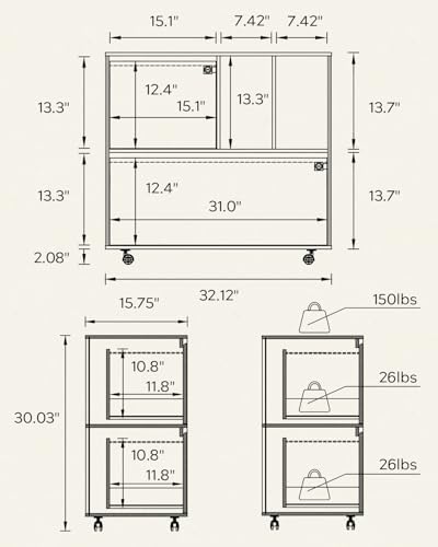 Lemari Arsip Bergerak 2 Laci d - File Cabinet Lateral ulasan dan harga