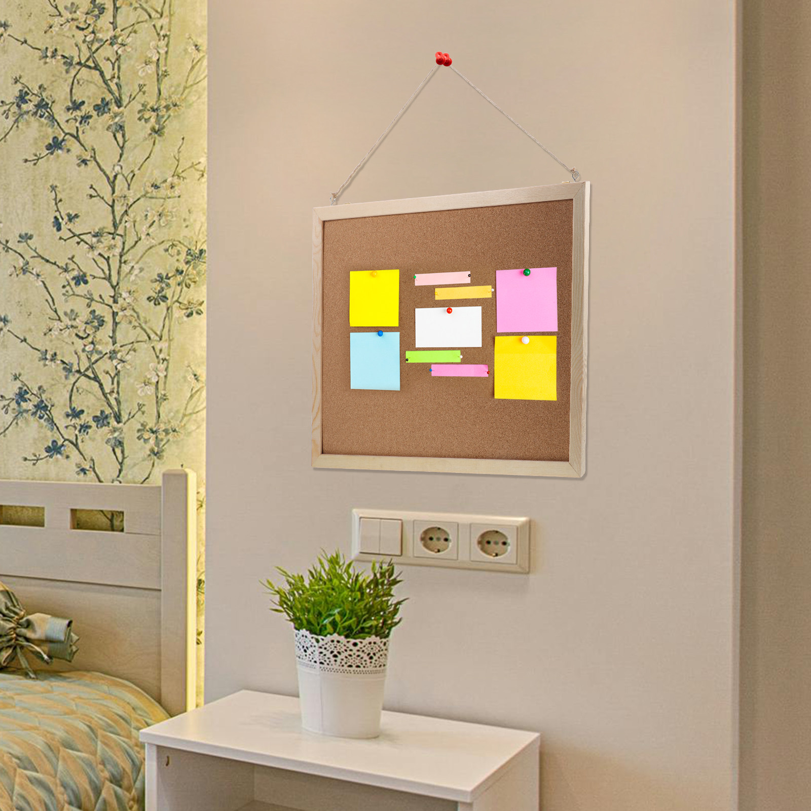 1Set Papan Buletin Gabus Dua S - Bulletin Board Cork ulasan dan harga