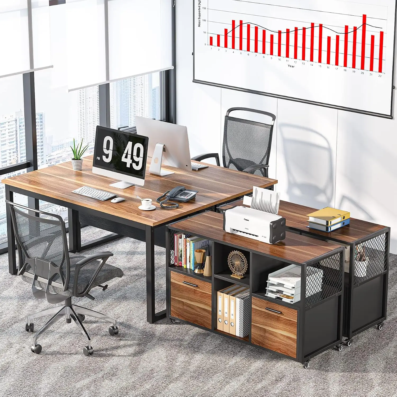 Lemari Arsip Kayu 2 Laci, Lema - File Cabinet Lateral ulasan dan harga